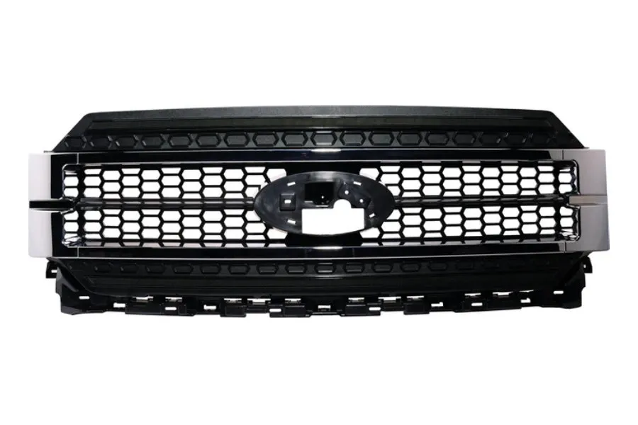 2001-23 Ford F150 OLM Infinite Series LED Grille - Paintable Black W/White DRL