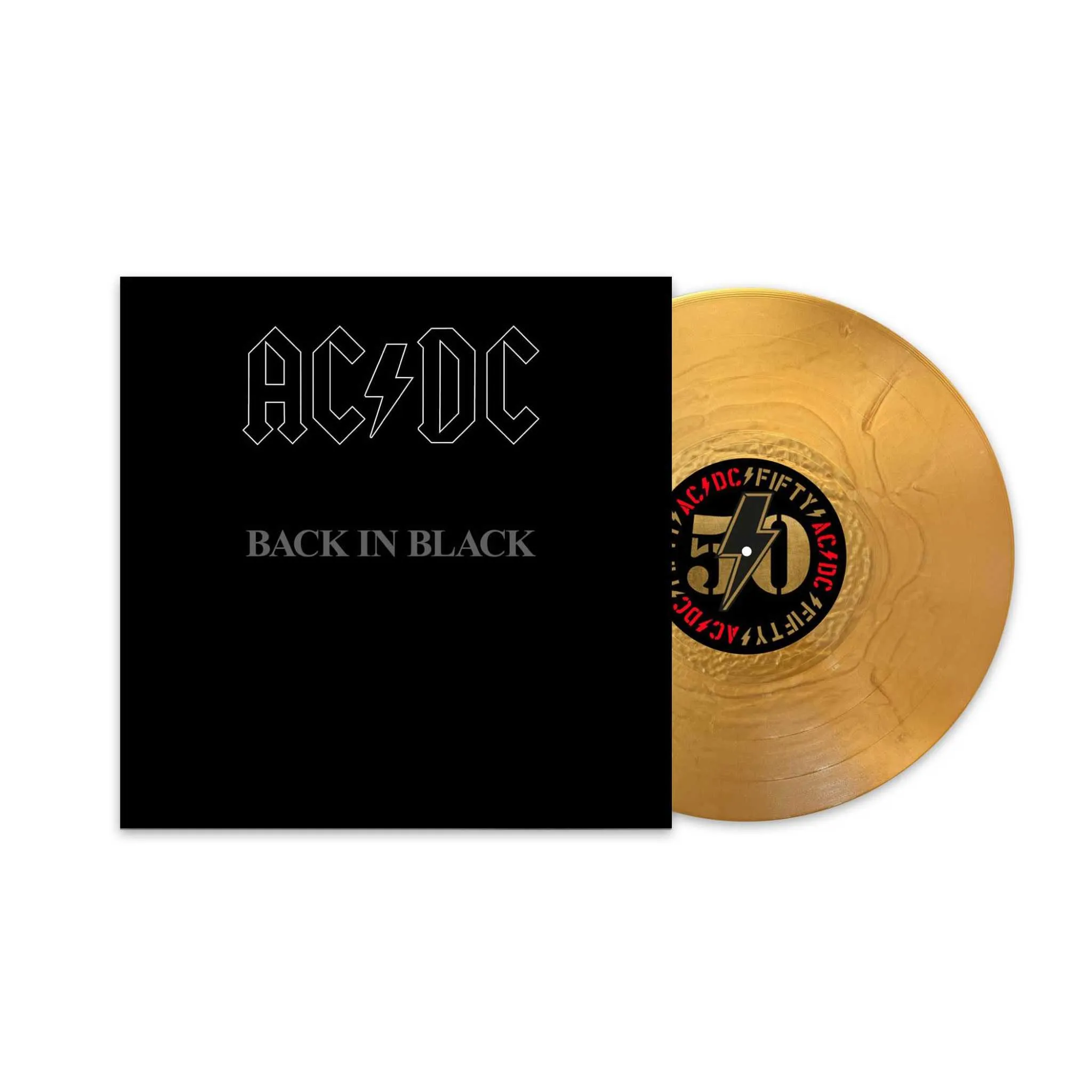 Ac/Dc Back In Black (50th Anniversary Gold Color Vinyl) Album