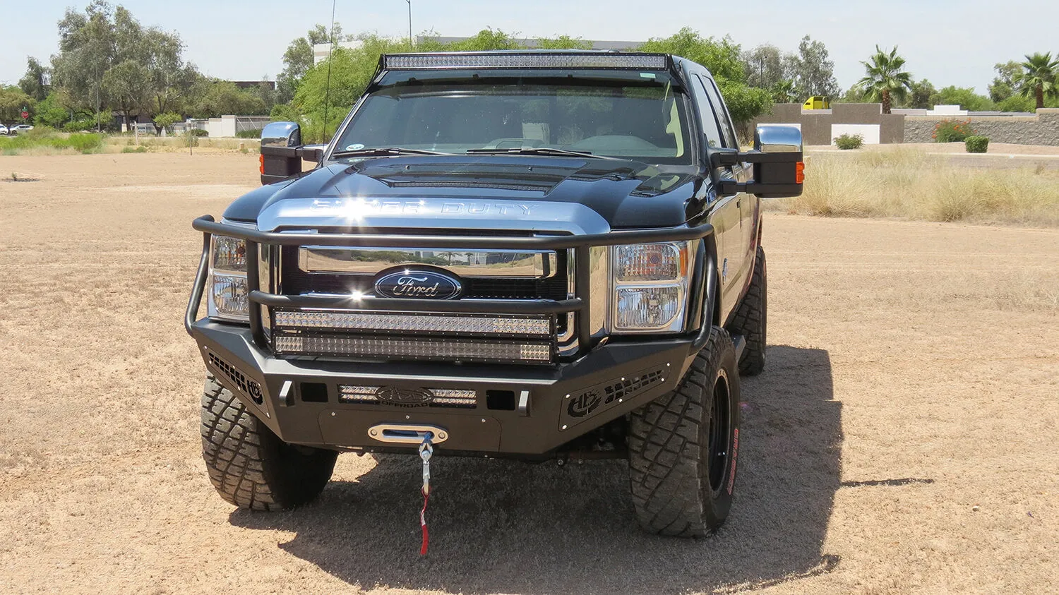 ADD HoneyBadger Front Rancher Bumper w/ Winch Mounts - 2011-2016 F250/F350