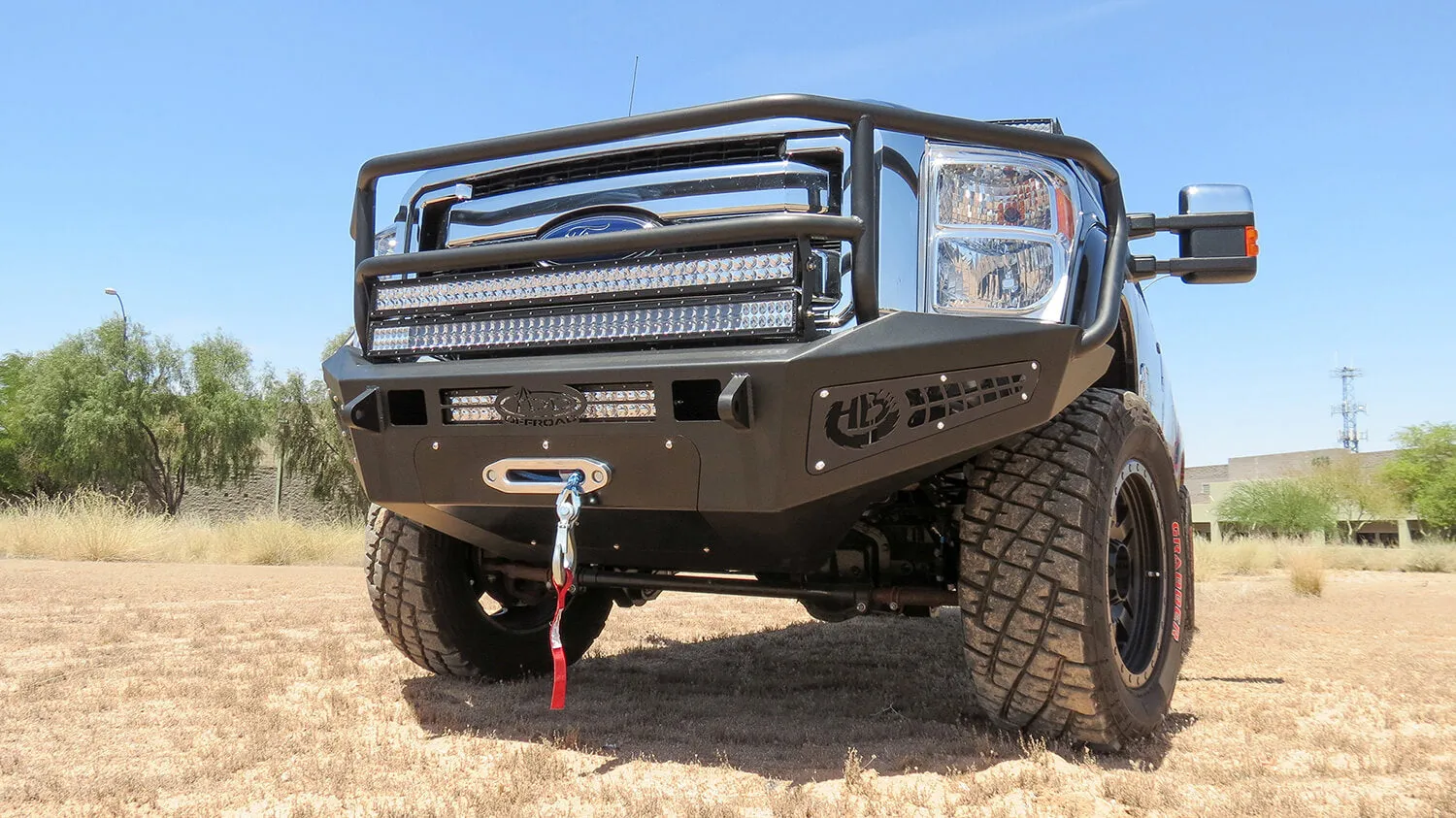 ADD HoneyBadger Front Rancher Bumper w/ Winch Mounts - 2011-2016 F250/F350