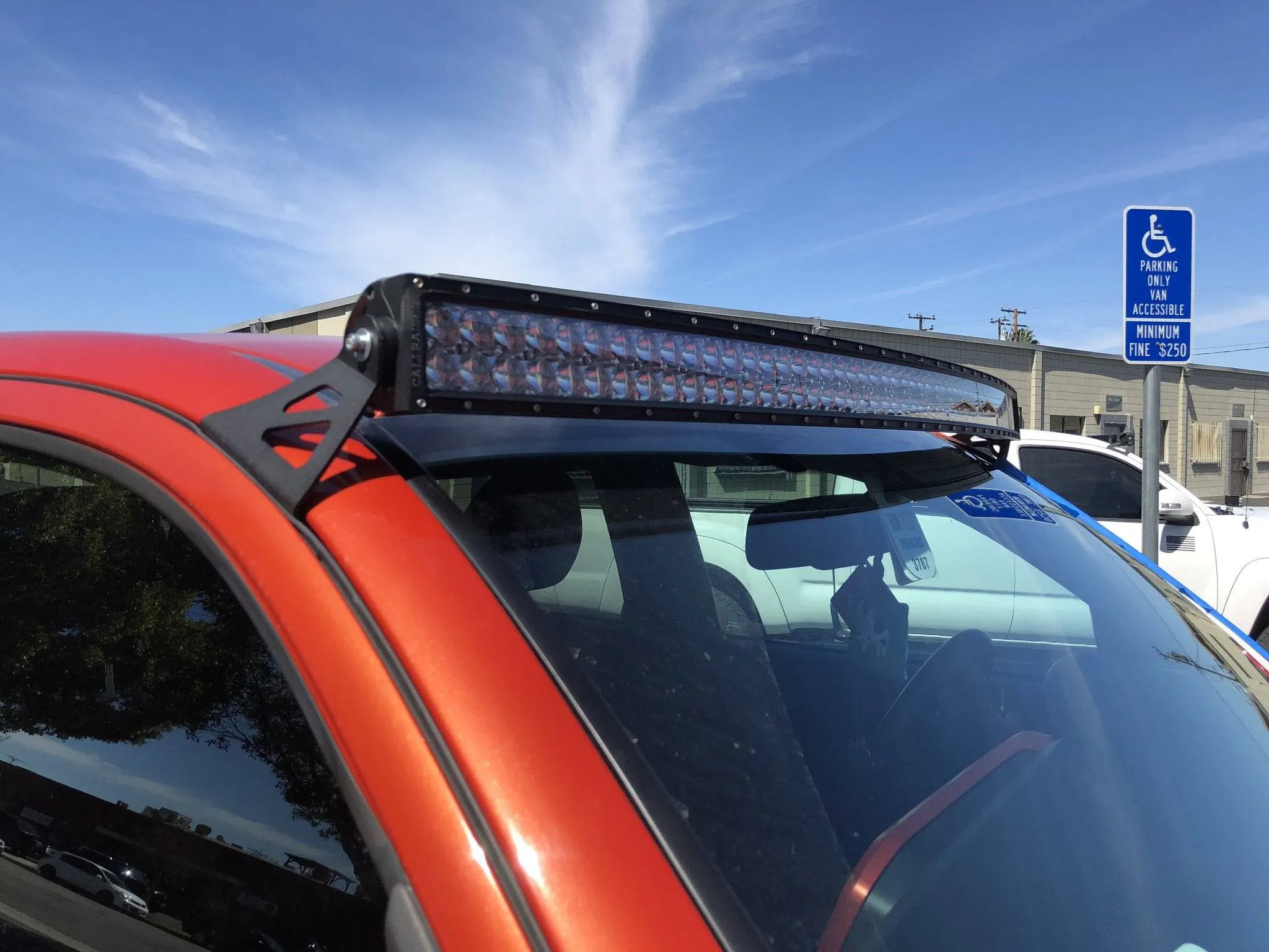 Cali Raised 52" Curved Roof LED Light Bar Combo - 2005  Toyota Tacoma