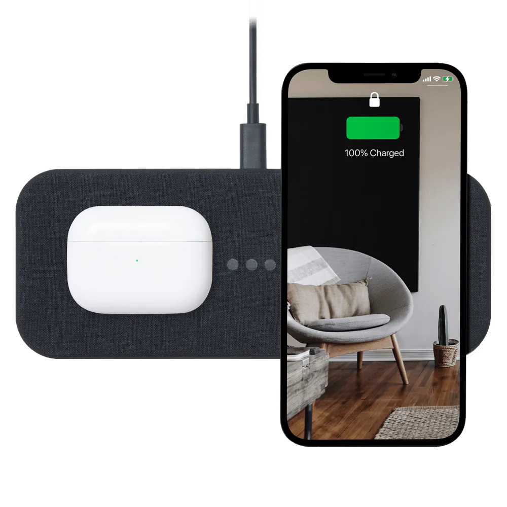 Courant Catch:2 Essentials Wireless Charging Pad - Charcoal