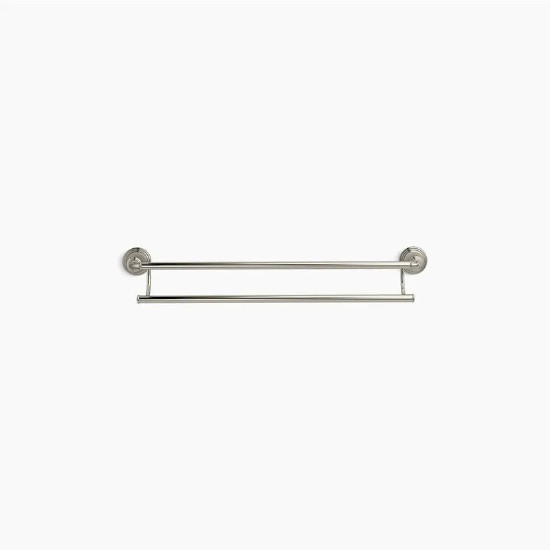 Devonshire 26.38" Double Towel Bar in Vibrant Brushed Nickel