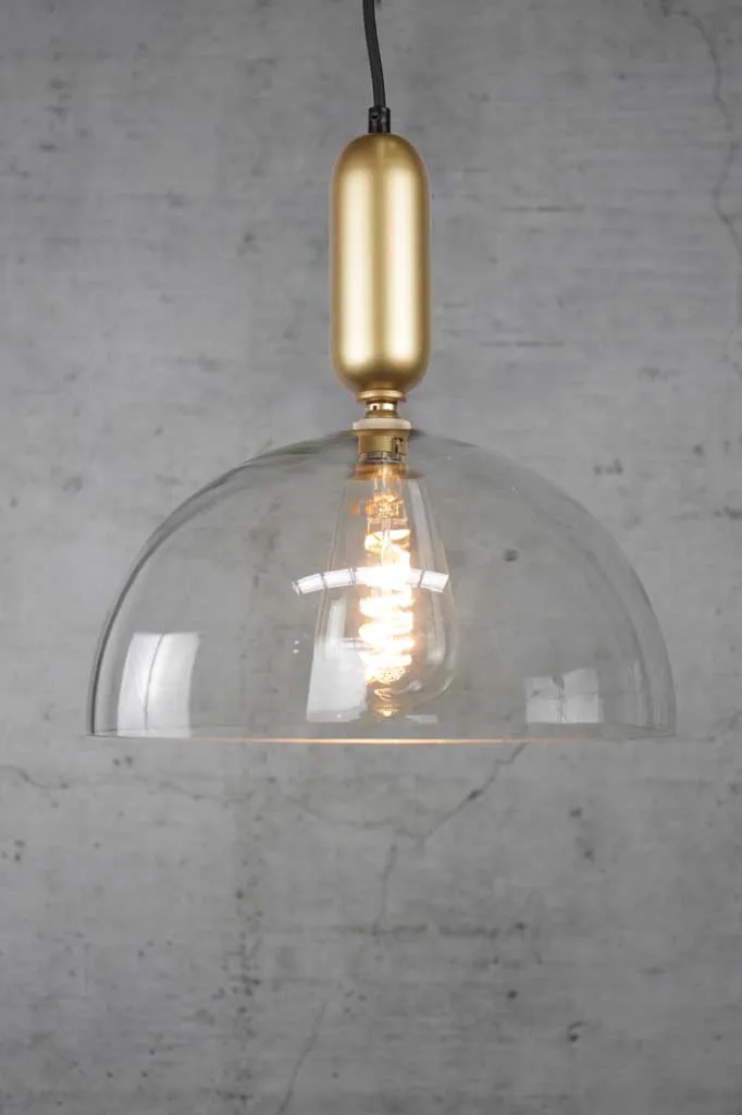 Dome Glass Tube Pendant Light