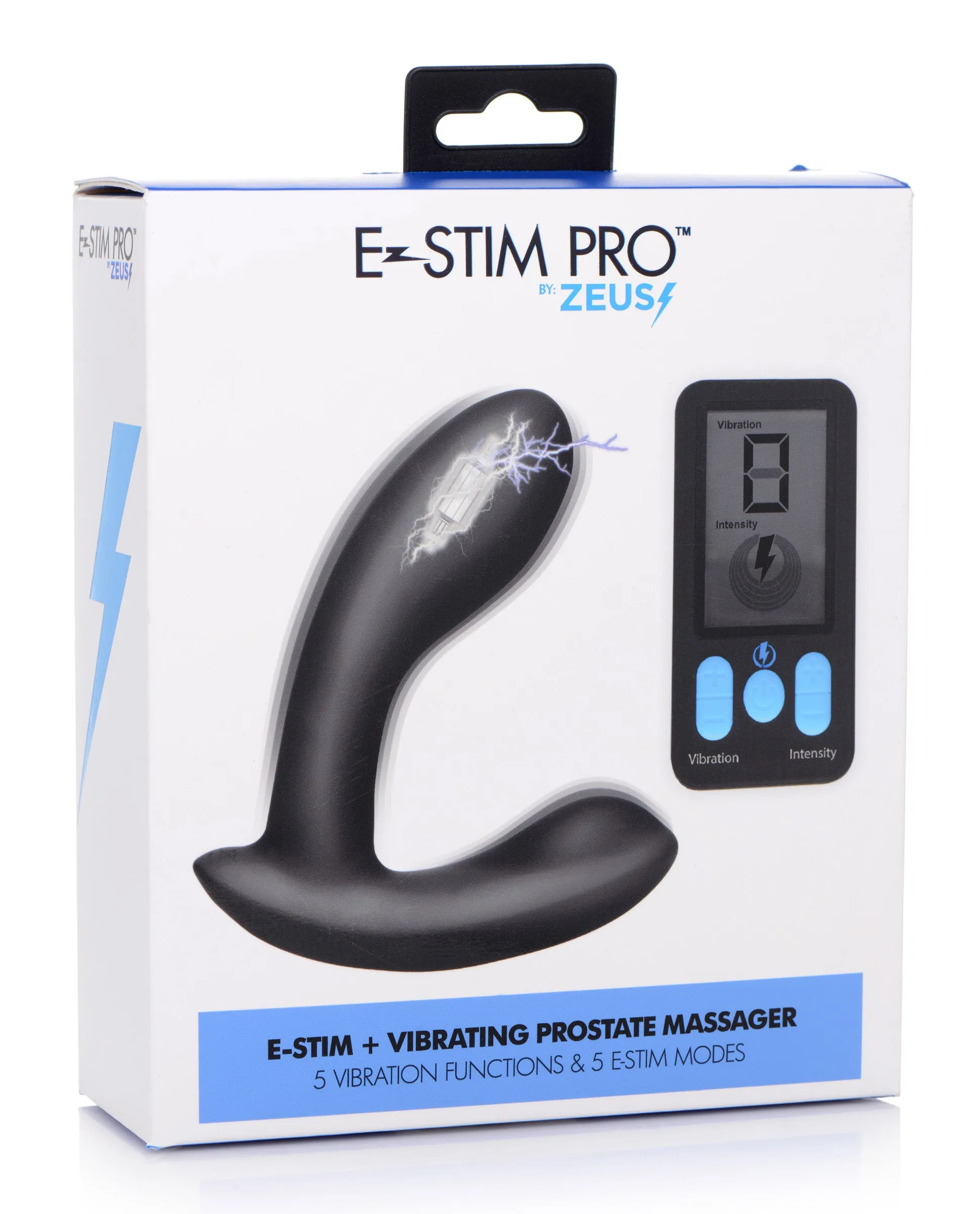 E-Stim Pro Silicone Vibrating Prostate Massager with Remote Control