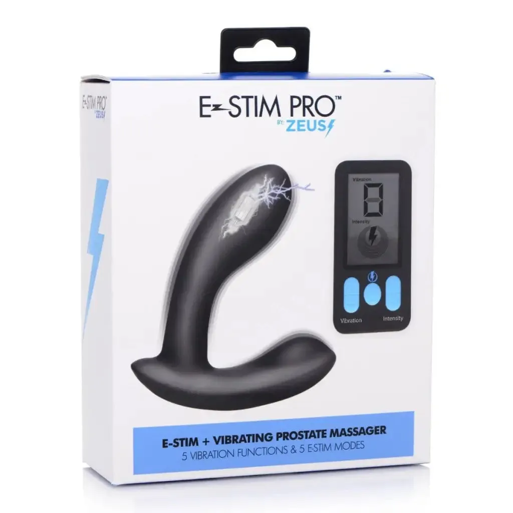 E-stim Pro Silicone Vibrating Prostate Massager With Remote Control