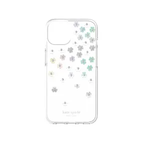 Kate Spade New York Defensive Hardshell for MagSafe Case for iPhone 14 Series (Scattered Flowers)