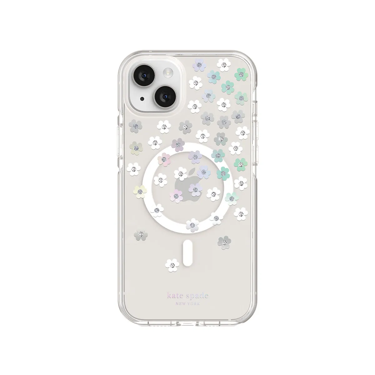 Kate Spade New York Defensive Hardshell for MagSafe Case for iPhone 14 Series (Scattered Flowers)