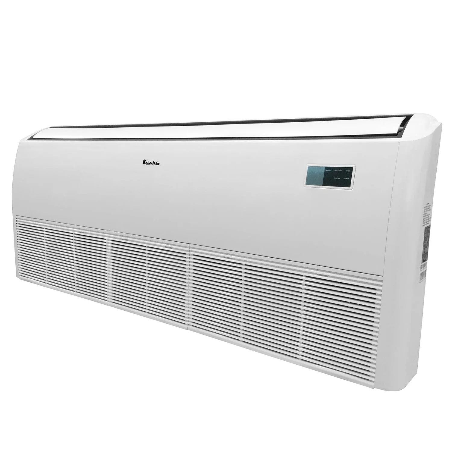 Klimaire 36,000 BTU Ductless Ceiling Suspended Unit with 36,000 BTU up to 14.3 SEER2 Air Conditioner