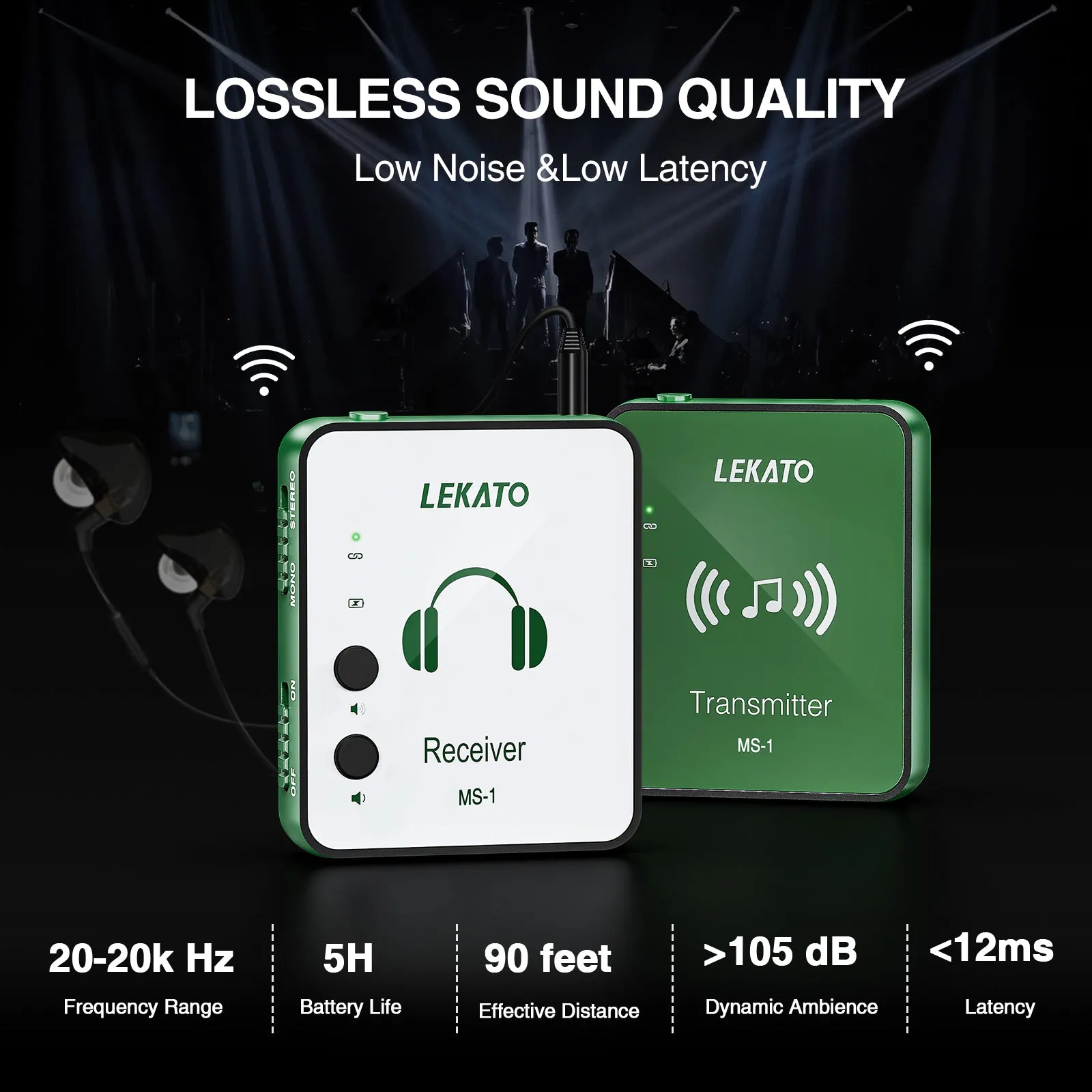 LEKATO MS-1 Wireless in-Ear Monitor System