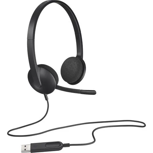 Logitech H340 USB PC Stereo Headset with Noise Cancelling Microphone