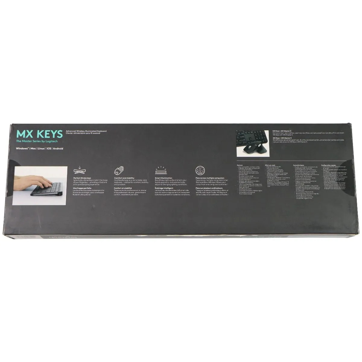 Logitech MX Keys Advanced Wireless Illuminated Keyboard - Graphite