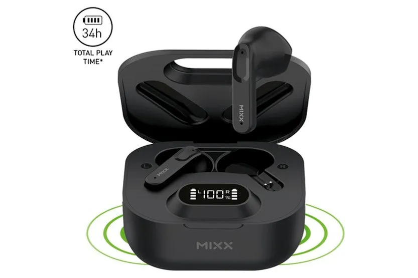 Mixx StreamBuds Hybrid Charge 2 TWS Black | SBHB-02-BK-435