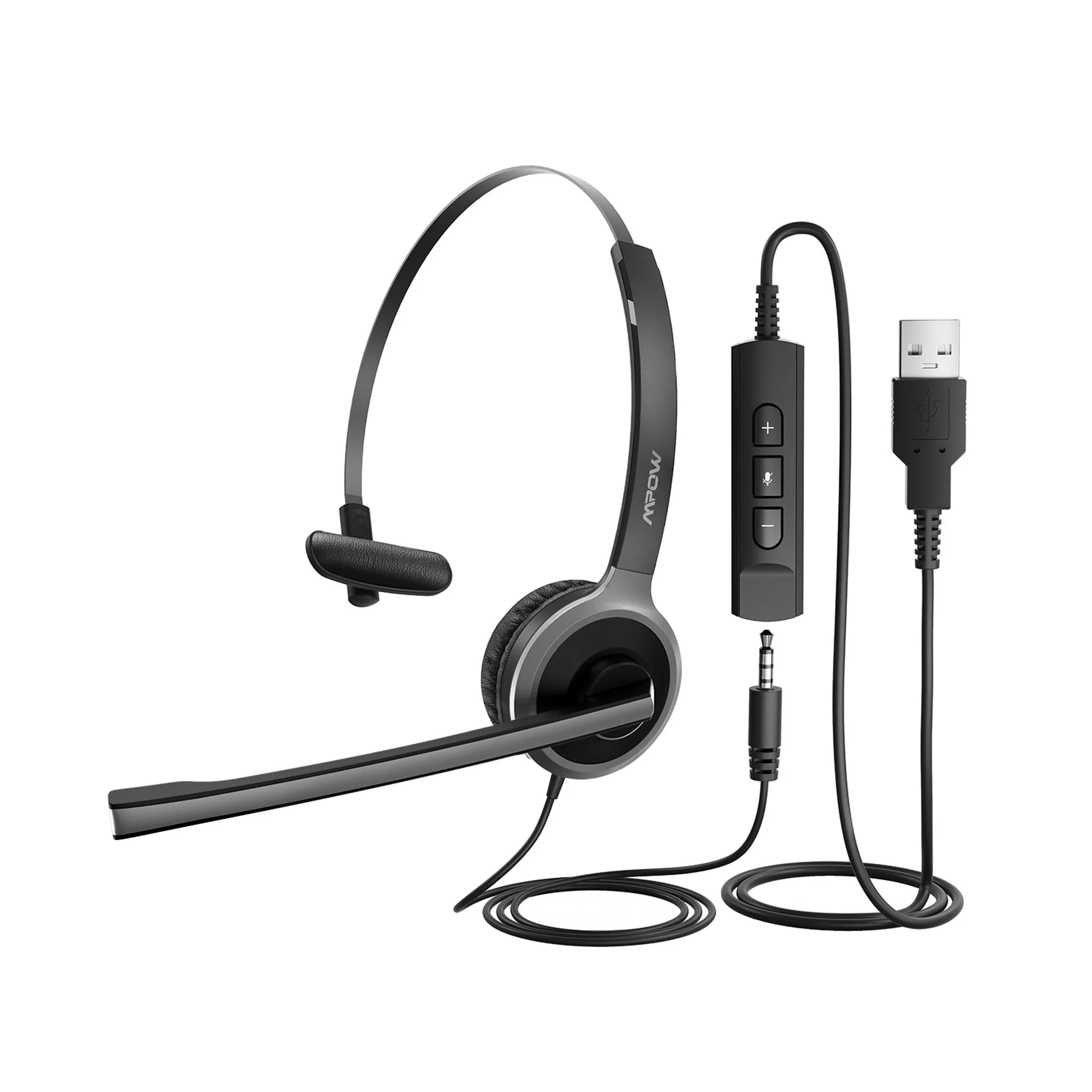 Mpow Single-Sided USB Headset with Microphone