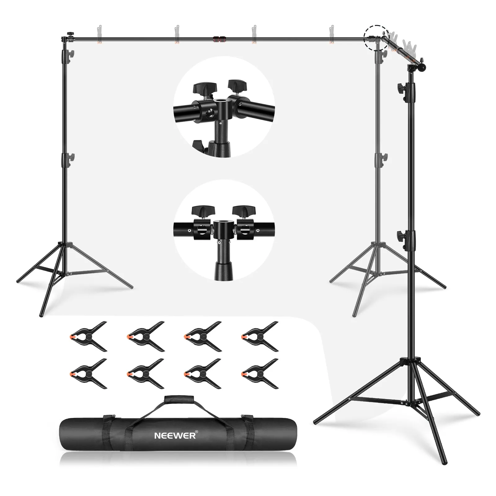 NEEWER NK-ST2860 Backdrop Stand Heavy Duty Background Support System