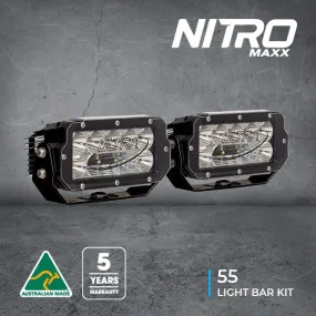 Nitro Maxx 55W LED Light Bar Kit (Pair) | Ultra Vision Lighting