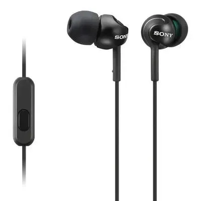 Open Box - Sony Step-up EX Series Wired Earbud Headset - Black (MDREX110AP/B)