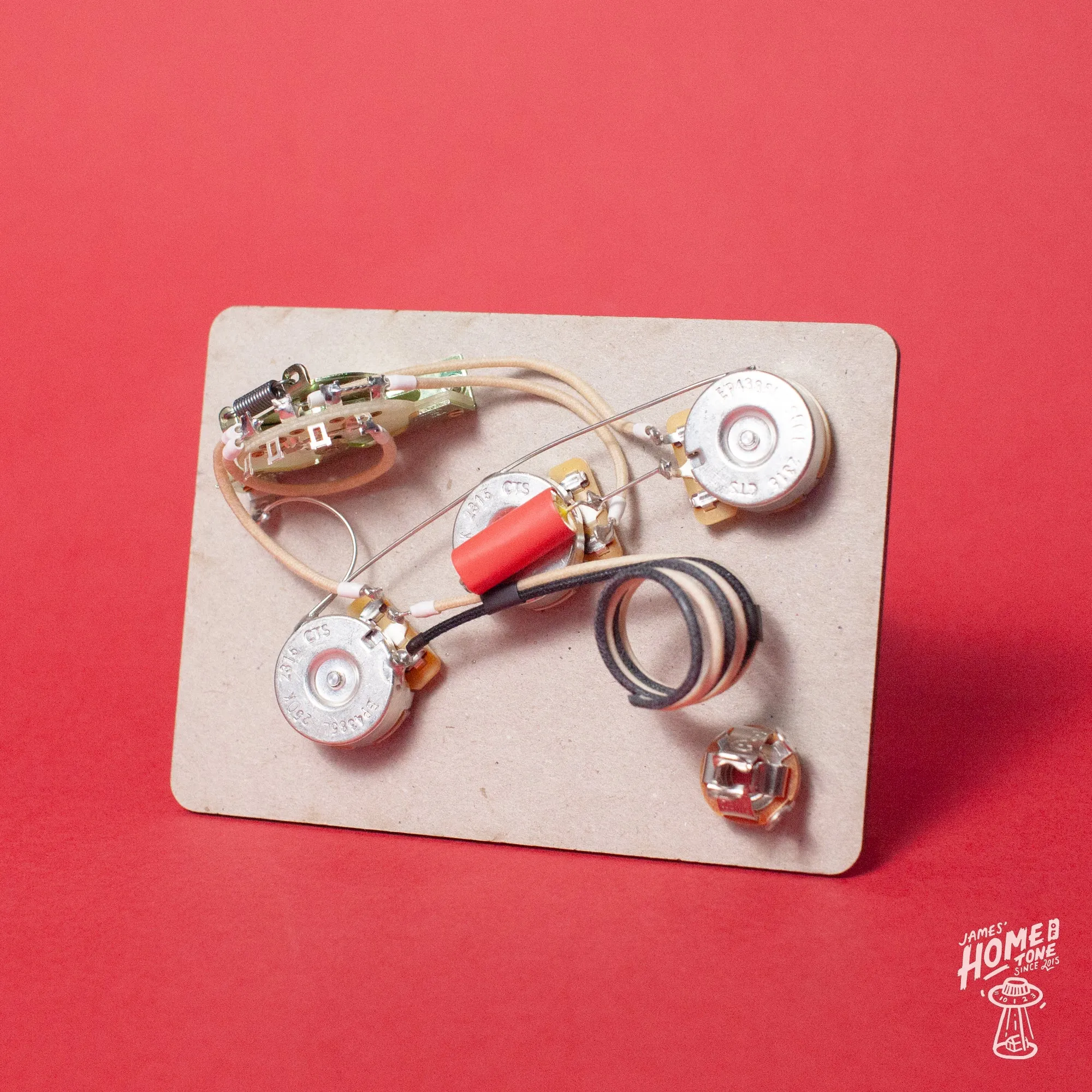 Pre-Wired Guitar wiring harness | 5-way Stratocaster 'Modern' kit  | Left handed