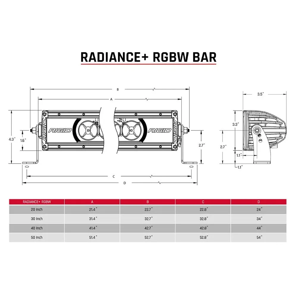 RIGID Industries Radiance   40" Light Bar - RGBW [240053]