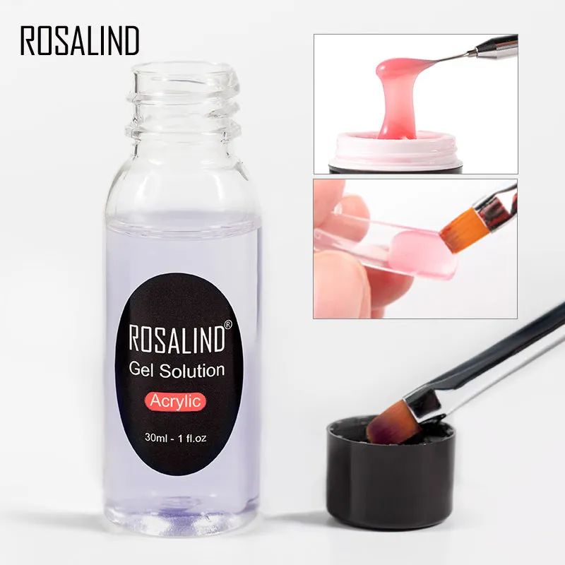 ROSALIND Poly Nail Gel Kit 15ml Nail Extension Full Manicure Poly UV Gel Set For Nails Tool Kit