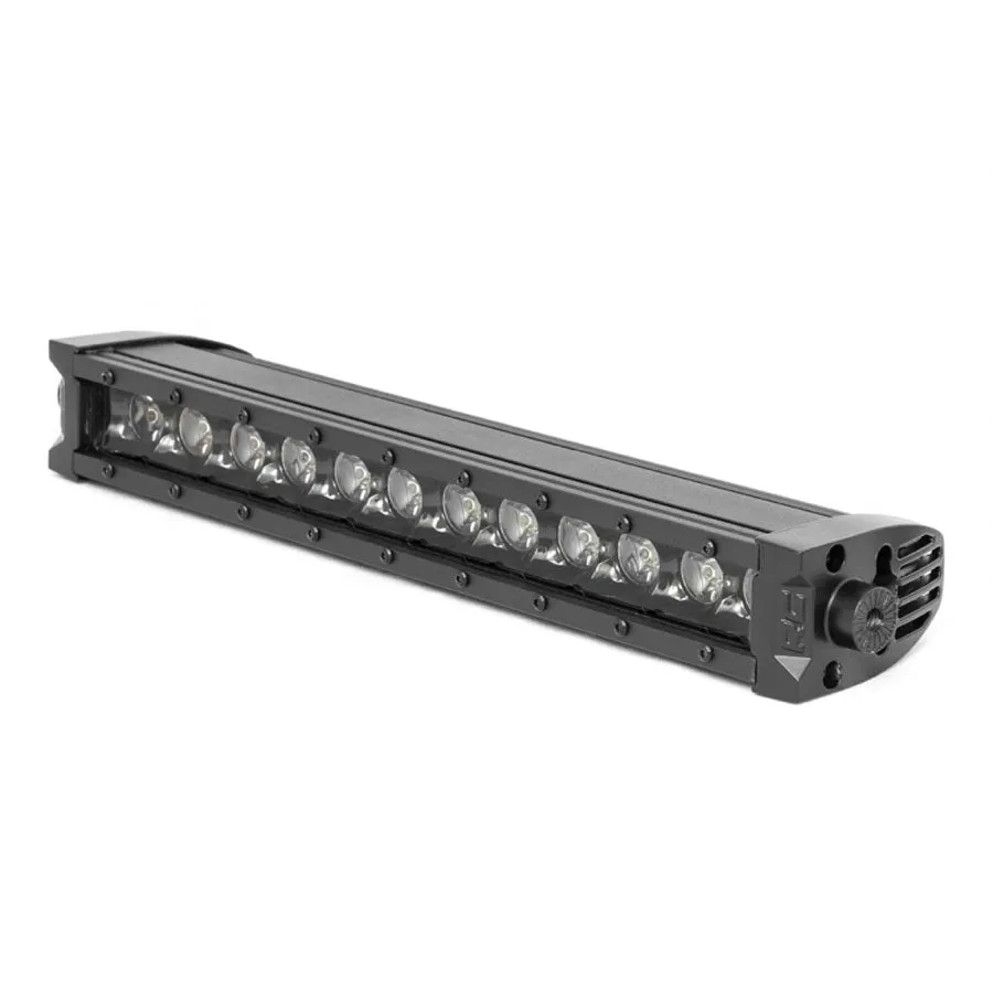 Rough Country Black Series LED Light Bar 12" Single Row - Amber DRL | Universal