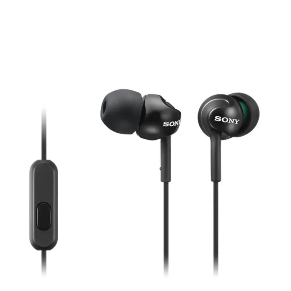 Sony Step-up EX Series Wired Earbud Headset - Black (MDREX110AP/B)