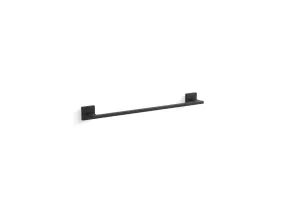 Square 20" Towel Bar in Matte Black