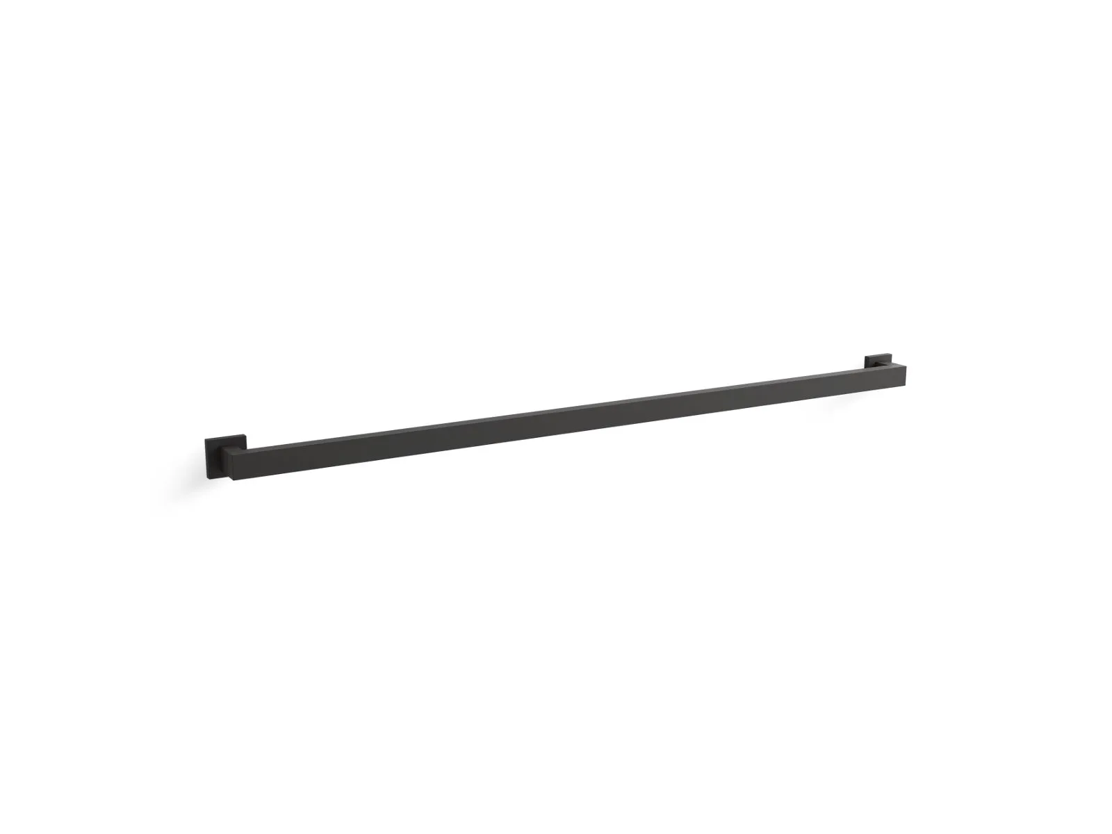 Square 43.94" Grab Bars in Matte Black