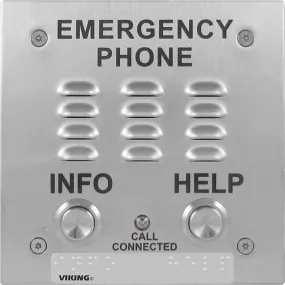 Viking E-1600-20-IPEWP ADA Compliant VoIP Emergency Phones with Built-In Dialer and Digital Voice Announcer