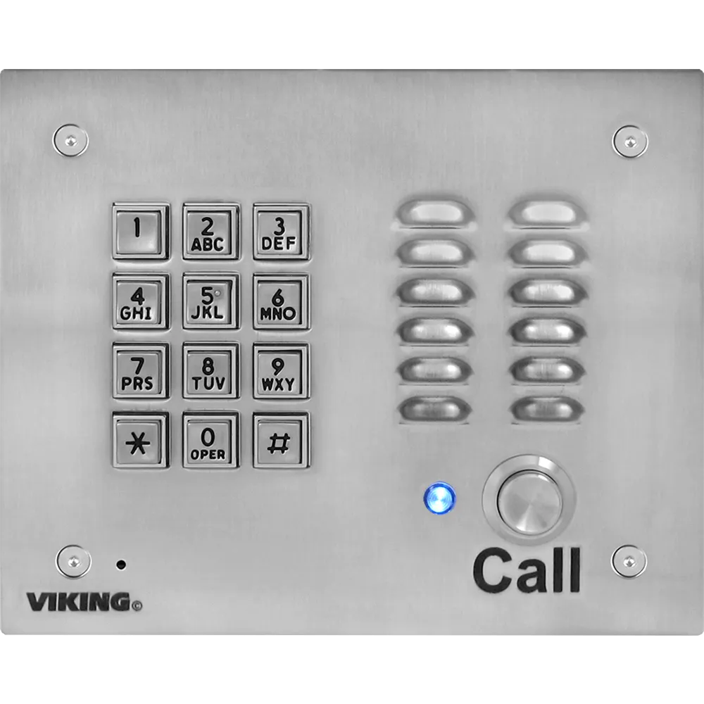 Viking K-1700-IP VoIP Entry Phone Brushed Stainless Finish